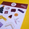 69212 2 samolepky illustera vanoce