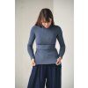 Tričko Minile Roll Long Steel Blue