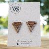 Náušnice Wood Style Double Triangl