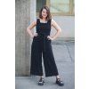 Overal Minile Cross Linen Black