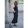 Overal Minile Cross Linen Black
