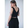 Overal Minile Cross Linen Black