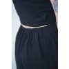 Overal Minile Cross Linen Black
