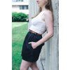 72185 4 sukne minile mini black