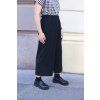 73070 3 kalhoty minile culottes poplin black