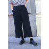 73070 5 kalhoty minile culottes poplin black