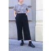 73070 6 kalhoty minile culottes poplin black