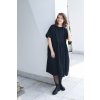 Šaty Minile Wide Black Bavlna