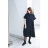 Šaty Minile Wide Black Bavlna