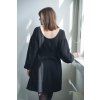 73493 1 saty minile simple puff muslin black