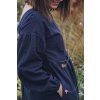 74300 14 saty minile simple puff seersucker dark blue