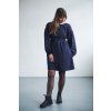 74300 4 saty minile simple puff seersucker dark blue