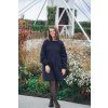 74300 6 saty minile simple puff seersucker dark blue