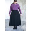 75181 2 sukne minile long black