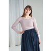 75354 10 tricko minile siluet long light pink