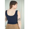Tílko Minile Crop-top Oboustranné Dark Blue