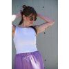 Tílko Minile Crop-top Oboustranné White
