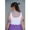 Tílko Minile Crop-top Oboustranné White