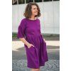 Šaty Minile Simple Balloon Muslin Cyclamen