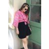 77832 sukne minile mini linen black