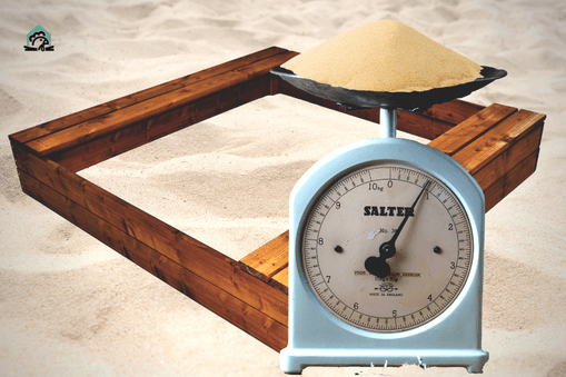 Ako zistiť, koľko piesku potrebujete do pieskoviska?