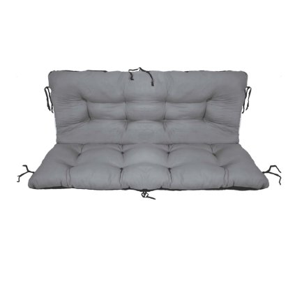 Vode-odolná poduška na hojdačku 120 cm - sivá