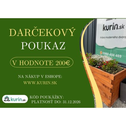 Darcekovy poukaz 200€