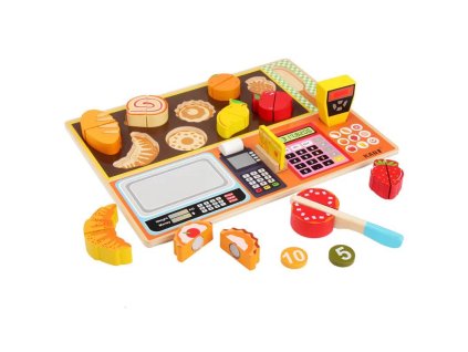 dřevěná kuchy%nka krajecí pro děti