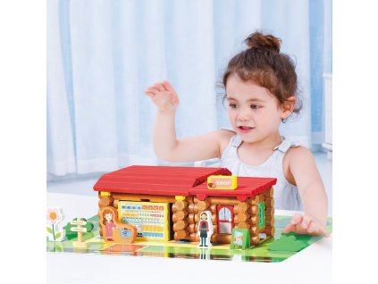 puzzle dřevěný domeček