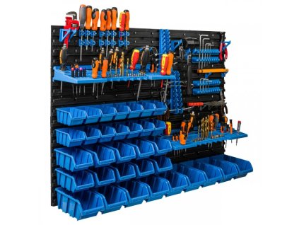 tablica warsztatowa 115 x 78 cm z uchwytami i 33 kuwetami