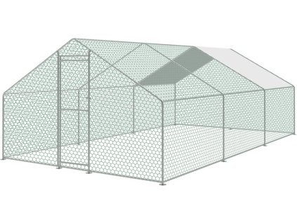 Výběh, voliéra pro drůbež se střechou 3x6x2 m