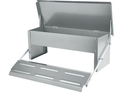 Krmítko pro drůbež, nášlapné, automatické, pozink, max. 5 kg