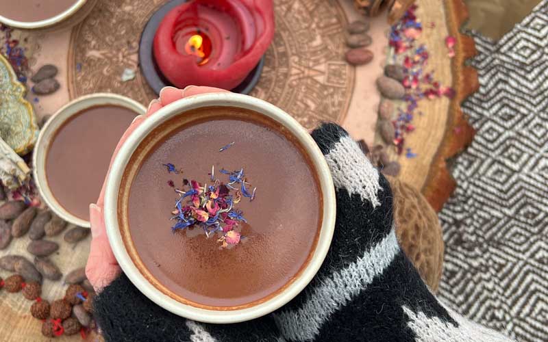 Mayské tradiční ceremoniální kakao