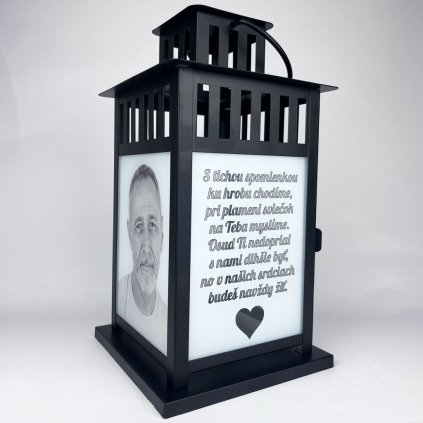 kovovy lampas s fotkou cierny 4