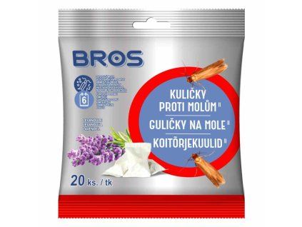 BROS Guličky proti šatňovým moliam 20ks