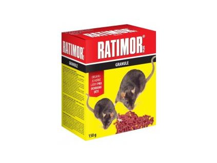 RATIMOR PLUS Granule na myši a potkany 150g