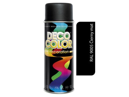 Sprej Decocolor Ral 9005 čierny MAT 400ml