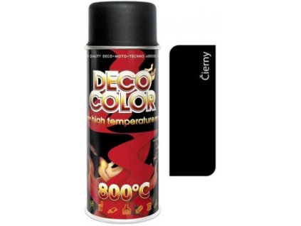 Sprej Decocolor vysoké teploty čierny 650°C 400ml