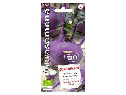 DOBRA SEMENA Kaleráb BIO skorý modrý DELIKATESS BLAUER 0,8g