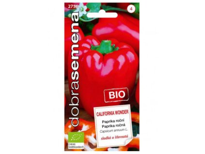 DOBRA SEMENA Paprika BIO kápia CALIFORNIA WONDER