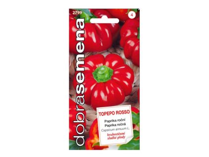 DOBRA SEMENA Paprika sladká TOPEPO ROSSO 2799 0,4g