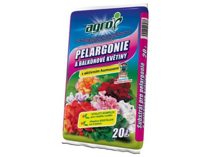 Agro Substrát na muškáty a iné balkónové kvety 10L