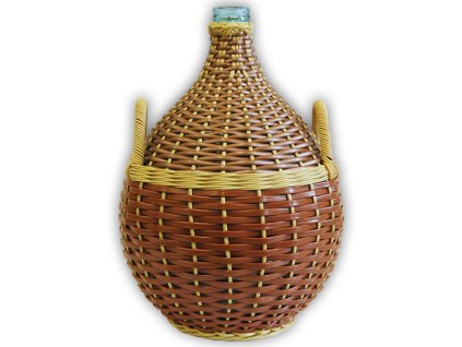 Demižón opletený mix farieb 34L