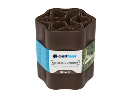 CELLFAST Trávnikový okraj obruba 20cm 9m hnedá