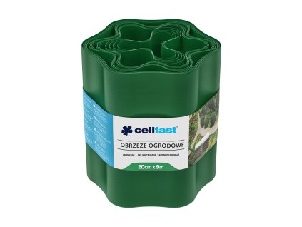 CELLFAST Trávnikový okraj obruba 20cm 9m zelená