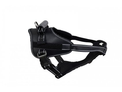 Silný postroj Rescue L 60-75cm čierny