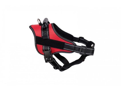 Silný postroj Rescue L 60-75cm červený