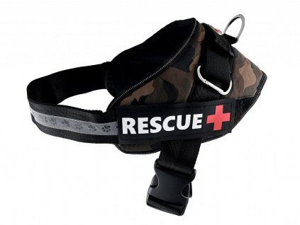 Silný postroj Rescue XL 65-90cm maskačový