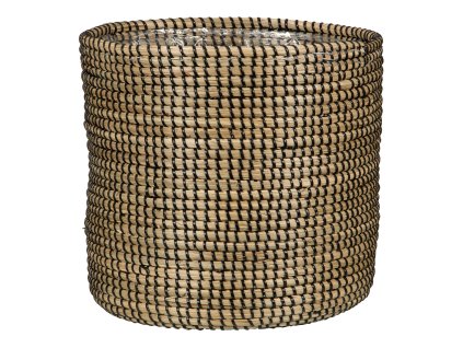 Košík z morskej trávy 513 22cm čierny