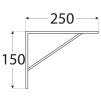 WSWP 250/20 Konzola spevnená 250x150x20x3mm zinok